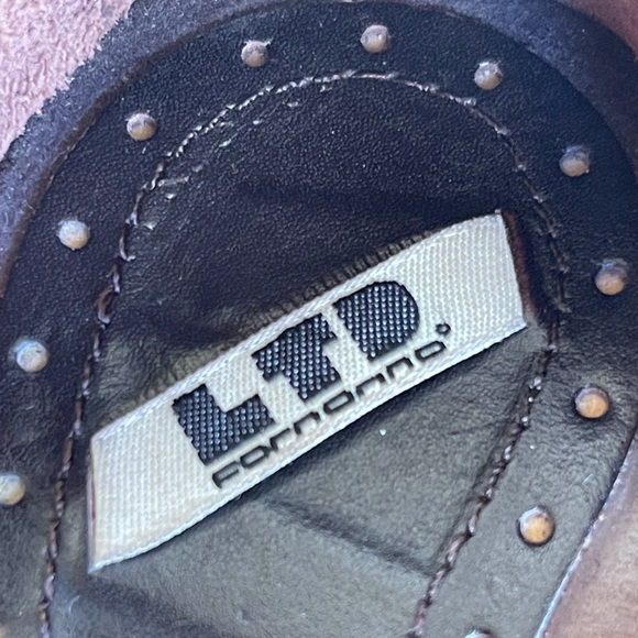 LTD FORNONNO Rare Vtg Brown Wood & Leather T-Strap Platform Sandals 37 Italy - Picture 5 of 13